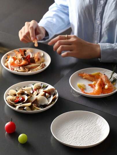 Creative Steak Plate, Western-Style Dinner Plate, Home Use Dessert/Japanese Dish Plate, Steak Plate, Flat Plate, Breakfast Plate