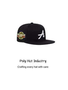 1pc Baseball Cap, Stiff Crown Design With Curved Brim, Effectively Flatters Face Shape, Suitable For Commuting And Weekend Outings