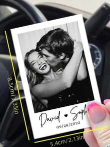 Custom Black And White Photo Cards, Custom Wallet Decoration Cards, Party Souvenir Cards, Personalized Valentine'S Day Gifts, Couple Photo Cards, Custom Wallet Insert Cards, Party Gifts, Customizable Souvenir Black And White Photos, Fashionable, Unisex, Casual, Customized, Ideal Gifts For Him, Her