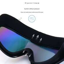 Adult Swimming Goggles, Anti-Fog & UV Protection, Adjustable 14+ Years - Black - View 9