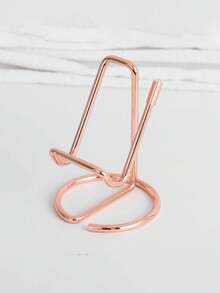 1pc Simple Desktop Phone Holder, Metal Iron Alloy Material Phone Stand, Suitable For Living Room, Bedroom, Office Desk, Study Room, Etc. Back To School