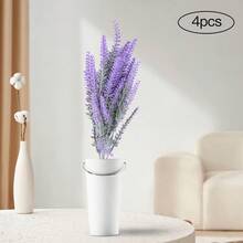 YUNRUX Artificial Lavender Flowers, Artificial Plants, Decorative Artificial Flower Bouquet, Decoration For Garden, Wedding, Office, Home Decoration, Fit Guaranteed - Multicolor - View 10