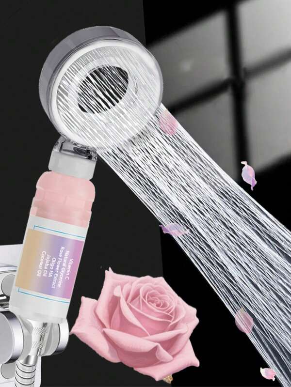 1pc Upgraded Fragrance Shower Filter, Deep Water Purification, Skin & Hair Care Shower Head, Compact & Portable Filtering Shower Head