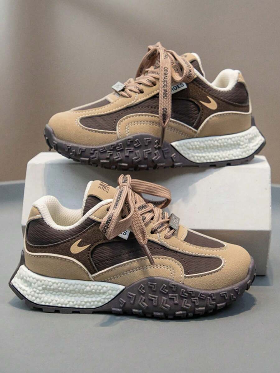 2025 Spring/Autumn New Kids Sports Shoes, Boys' Chunky Sneakers, Girls' Casual Sneakers, Versatile Leisure Student Shoes