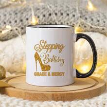 1PC11 Oz Ceramic Coffee Cup - Hand Washable Only, Bisphenol A Free, Insulated, Reusable, Cute Cat Printed Coffee Cup, Suitable For Multiple Uses - Perfect Gift For Cat Enthusiasts On Christmas, Thanksgiving, Valentine's Day, Father's Day, And Mother's Day, Ideal For Juice, Milk, Coffee - Perfect Birthday And Holiday Gift For Family, Gift For Him, Funny Mug