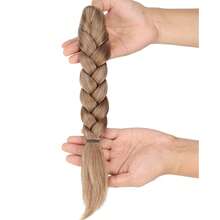 Claw Clip Braided Ponytail Wig, Handmade Synthetic Braided Ponytail, Suitable For Women's Daily Wear, Adds Volume, Available In Black, Brown, Blonde - Multicolor - View 13