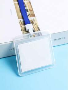 10pcs Horizontal Waterproof Clear ID Card Sleeves: Secure Your Bank Cards & IDs! Back To School - White - View 19