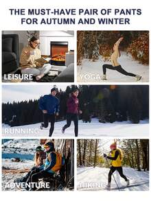 ZUTY 3 Pack Thermal Long Johns Fleece Lined Leggings For Women Underwear Tights Warm Winter Base Layer Pants - 黑白灰色 - 查看 6