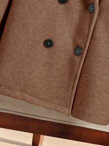 法式时尚大翻领冬装女毛呢大衣优雅欧美西装开学季外套舒适休闲秋冬女毛呢短款外套