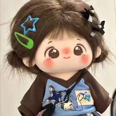 Doll Blush (Doll Not Included), Plush Doll Face Decor, Smudge-Proof Peach Blush For Natural Cute Look, Doll Makeup Tool, Best Gift