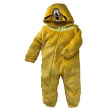 Disney Footless Romper With Embroidered Hat - Yellow - View 2