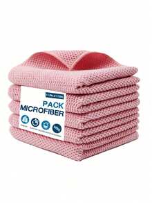 5/10 件装厨房多功能清洁布、家用清洁布、吸水车巾、厨房清洁布、洗碗布 - 彩色 - 查看 12