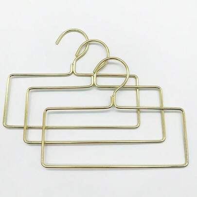 1pc/2pcs/5pcs/10pcs Nordic Style Golden Metal Clothing Rack, Multi-Functional Hanger For Clothes, Towels, Scarves