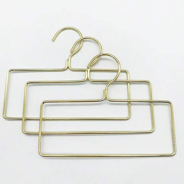 1pc/2pcs/5pcs/10pcs Nordic Style Golden Metal Clothing Rack, Multi-Functional Hanger For Clothes, Towels, Scarves
