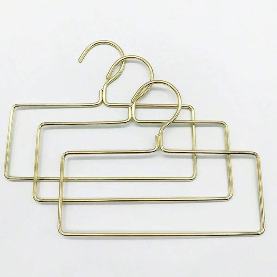 1pc/2pcs/5pcs/10pcs Nordic Style Golden Metal Clothing Rack, Multi-Functional Hanger For Clothes, Towels, Scarves