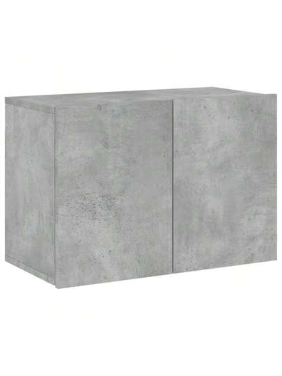 VidaXL Piece TV Wand Unit Set, Finished Wood, Concrete Grijs view 6