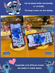 史迪奇系列手机支架，可爱3D卡通造型，栩栩如生的史迪奇细节，线条流畅，采用优质PVC材质，稳固耐用，两用，兼具装饰性和实用性，可竖放/横放手机，兼容大多数手机品牌/型号，是史迪奇粉丝和动漫爱好者的理想之选，非常适合居家、办公、旅行使用，解放双手，方便观看视频、玩游戏、进行视频通话，为您的空间增添趣味，可爱装饰和便捷手机使用的必备单品。 - 藍色史迪奇 - 查看 7