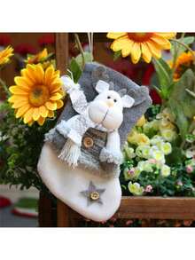 Thick Velvet Christmas Socks Christmas Decoration Home Decor Christmas Decorations Room Decor Winter