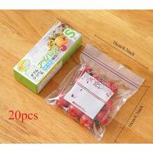 20/60/100pcs ( Pack) | Transparent Minimalist Style | Families/Meal Preppers | Thickened+Airtight+Freezer-Friendly | Clear Food Storage Bags (Ziplock) | Home-Size (Fridge/Freezer/Meal Prep) - Random Color - View 4