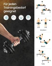 Dumbbell - Svart - Visa 10