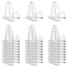 5pcs/10pcs/20pcs Acrylic Card Holder, Multi-Functional Card Display Stand, 360° Rotating Base, Transparent Plastic Storage, Coin Display Rack, Suitable For Displaying ID Cards, Challenge Medals, Baseball Cards, Sports Cards, Collectible Cards, Great For Home Decor, Gift Display, Best Choice For Christmas