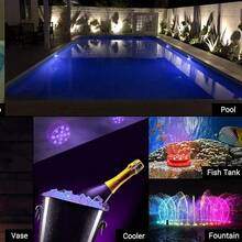 TYUTE 1/3/5/10PCS Waterproof RGB LED Pool Small Round Lights, With Multiple Colors To Switch Freely, Are Suitable For Swimming Pools, Vase Bottoms, Spas, Ponds, Hot Tubs, As Well As Halloween, Christmas, Pool Party Decorations, Outdoor Lighting And Other Decoration And Gathering Occasions - Multicolor - View 8
