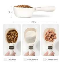 Pet Food Measuring Spoon, Electronic Kitchen Food Measuring Spoon, Suitable For Measuring Cat And Dog Food