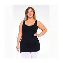 Yelete Comfortable Plus Size Tank Tops For Women - Black - View 1