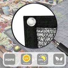 LOVE STORY 6x12FT 55% Black Shade Cloth Sun Shade Net With Grommets Sunblock Net Mesh Tarp For Garden,Plants Cover,Greenhouse And Patio