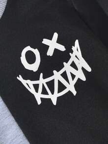 Baby Boy Fall & Winter Costume Toddler Men's Long Sleeve Letter Print Crew Neck Stitched Sweatshirt Top Pants 2pcs 6 Months - 3 Years Old - Multicolor - View 5