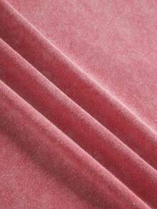 Áo thun nữ mùa hè cỡ lớn, chất liệu cotton mài bạc, cổ tròn, tay ngắn, in họa tiết cuộc sống tươi đẹp, mang đến vẻ dịu dàng và ngọt ngào, kiểu dáng ôm sát, áo thun in hình mùa hè cho nữ, trang phục thường ngày màu đỏ. - Đỏ - Xem 5