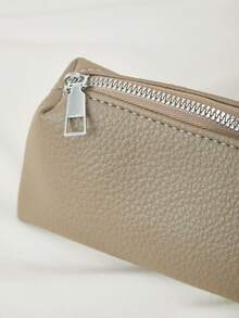 Clariva Casual & Simple & Fashionable Pu Leather Shoulder/ Crossbody/ Hand-Held Tote Bag With Inner Pocket Gifts - Grey - View 8