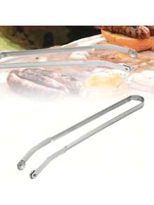 2 szt. szczypiec ze stali nierdzewnej, grube i odporne na ciepło do kiełbas, parówek i narzędzi do grillowania na świeżym powietrzu