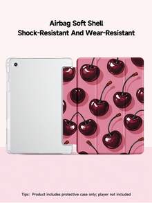 Funda protectora con patrón de cereza vintage, compatible con iPad 10.2 pulgadas 2021/2020 iPad 9th/8th Generation, compatible con Samsung Galaxy Tab A8 10.5 pulgadas 2022, funda protectora para tableta con soporte para lápiz, admite función de suspensión/activación automática