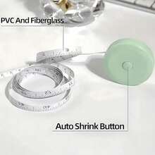 1 PCS Retractable Measuring Tape,60-Inch 1.5 Meter Tape Measures Dual Sided Flexible Ruler For For Body Measurements Craft Fabric Cloth Tailor Sewing Weight Loss (WHITE)