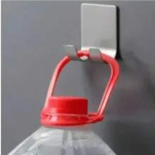 1/2/4pcs Stainless Steel Razor Holder,No-Drill Shaving Wall-Mounted With Hooks Punch Free Razor Rack,Black&Sliver Shaver Rack,Data Cable, Cutlery Rack For Bathroom Bedroom Kitchen