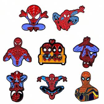 Marvel Cute Enamel Pin Lapel Pins Badges On Backpack Women's Brooch Clothes Gift Jewelry Fashion Accessories