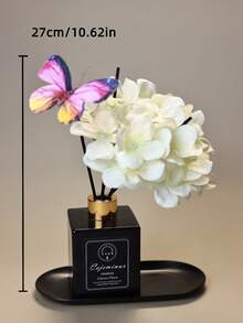 1 Stück, 50ML Lufterfrischer mit 5 Stück Duftstäbchen, geeignet für Badezimmer Geruchsbeseitigung, Schlafzimmer Duft, Wohndekoration, Glasflasche, rechteckig, feder-frei, langanhaltender Duft ätherisches Öl, ideal zum Gerüche entfernen, Valentinstag Geschenk, Aromatherapie, Diffuser, Raumduft, Raumauffrischer