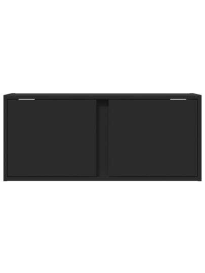 VidaXL TV Wand Unit LED Lighting 80x31x35 Cm Zwart view 6