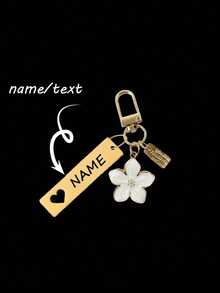 1 pezzo Portachiavi in metallo personalizzato a forma di fiore di ciliegio, leggero ed elegante, con accessorio tag, adatto per borse, chiavi dell'auto, regali di coppia e vacanze, multifunzionale, durevole, ornamentale, riutilizzabile, raffinato, di stile, di alta qualità, colorato, moderno, personalizzato, unico, regali ideali per lui, regali ideali per lei, fidanzato, amici, tea room, casa, ufficio, per anniversari, per San Valentino, per la Festa della Mamma, per compleanni, per la Festa del Papà, per matrimoni, per il riscaldamento della casa, atmosfera natalizia in casa, souvenir