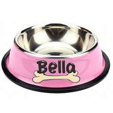 Personalized Anti Slip Stainless Steel Pet Bowl With Custom Name -Perfect For Cats And Dogs, Perfect For Food And Water Supply Ornamental Stylish,Colorful,Cute,Contracted,Cuties Unique,Customized Christmas Decor,Treasure Finds,Home Goods Ideal Gifts For Him Her,Family,Friends,Pet Lovers,Pet For Anniversaries,For Birthdays,For Christmas,For Housewarming,For Fall/Autumn/Winter