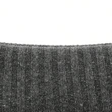 ZEVITY 2025 Suéter holgado de punto con hombros descubiertos y unicolor acanalado para mujer, estilo francés versátil de manga larga para otoño/invierno SW1339