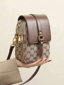 2026 New Women'S Mobile Phone Bag - Multi-Layer, Practical, Niche, Versatile, Large Capacity Small Bag, Ladies' Fashionable, Lightweight Shoulder Bag/ Single Shoulder Bag/ Crossbody Bag - Màu Khaki - Xem 2