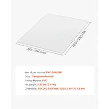 Chair Mat, 36 X 48-Inch Transparent Office Chair Mat For Hard Floors, Floor Protector For Rolling Chairs, Non-Slip & Easy To Clean, Smooth Glide Under Desk Rug For Home Office (Rectangular) - Thảm lót sàn cứng PVC hình chữ nhật 36*48 inch - Xem 7