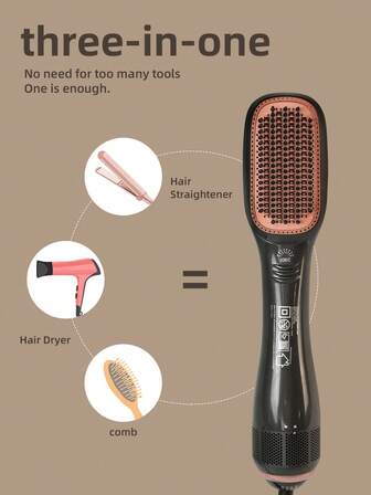 PH3 In 1 Hair Dryer Brush Professional 930W Powerful Ceramic Tourmaline 3 Heat 2 Speed Settings One Step Hair Dryer And Styler