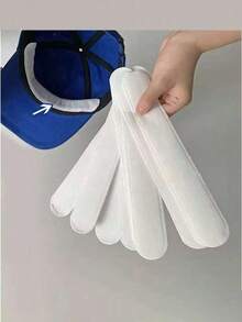 10 Adesivi invisibili monouso per visiera di cappello, agente protettivo neutro di grandi dimensioni anti-sudore e anti-sporco, fodera assorbente inodore, con design autoadesivo, molto adatto per colletto/polsino della camicia, mantenendo la camicia pulita e fresca, amichevole per la pelle, senza residui