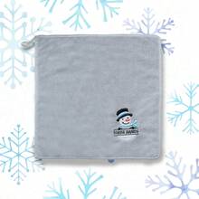 Toalha de mão super macia bordada de boneco de neve para o Natal, adequada para cozinha, decoração de banheiro e presentes, toalhas de banho para salão de beleza, esportes de hotel, itens essenciais para casa, toalha, cuidados com a pele