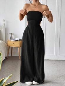 Women Jumpsuits - Black - View 7