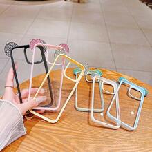 Rhinestone Bear Ear Phone Case Compatible With IPhone 16 Pro Max, 11, 12, 13, 14 Pro Max, 16, 15, 14, 16 Pro, 15 Pro Max, 13 Pro, 15 Plus/14 Plus, 13 Pro Max, 14 Pro Max, 17, 17 Pro Max, 17 Pro, 17 AIM Protective Cover/Case