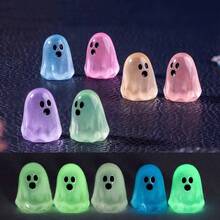 Creative Glow-In-The-Dark Mini Ghost Decorations DIY Kit, Miniature Micro Landscape Halloween Decor, Desktop Ornament, Festival/Birthday/Halloween Gift